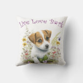 ジャックラッセルドッグママフローラ クッション (裏面)