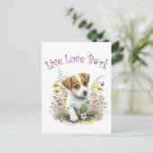 ジャックラッセルドッグママフローラ ポストカード (スタンド正面)