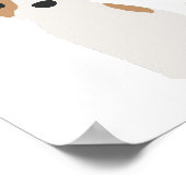 ジャックラッセルパピー子供部屋&キッズルームデコールポスター ポスター (角)