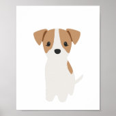 ジャックラッセルパピー子供部屋&キッズルームデコールポスター ポスター (正面)