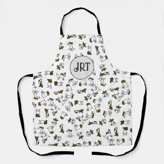 ジャックラッセルパーソナライズされたエプロン エプロン (正面)