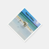 ジャックラッセルミートポーラベア誕生日紙ナプキン スタンダードカクテルナプキン (角)