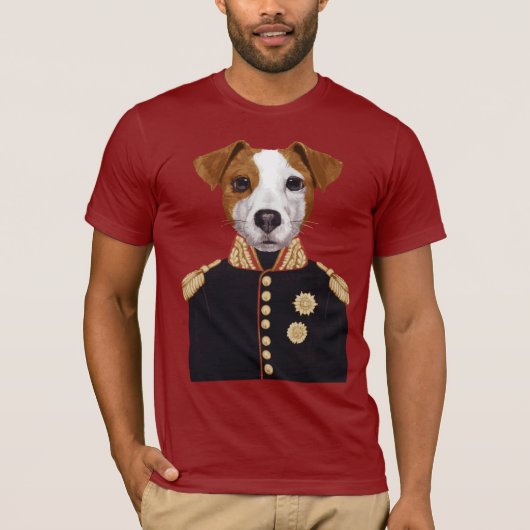ジャックラッセル大尉 Tシャツ (正面)