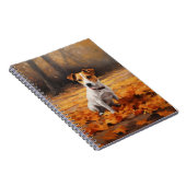 ジャックラッセル紅葉秋インスパイア ノートブック (右側)