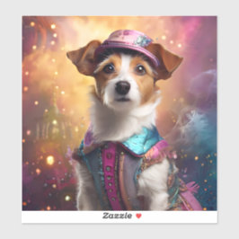 ジャックラッセル鮮やかの衣装 シール