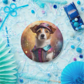 ジャックラッセル鮮やかの衣装 ペーパープレート (パーティー)