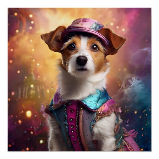 ジャックラッセル鮮やかの衣装 ポスター (正面)