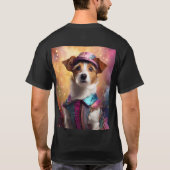 ジャックラッセル鮮やかの衣装 Tシャツ (裏面)