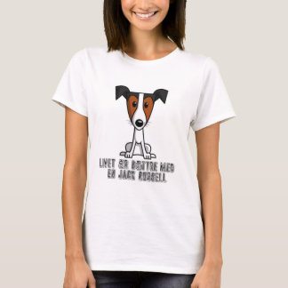 ジャックラッセル(スウェーデン語)で人生は良い Tシャツ