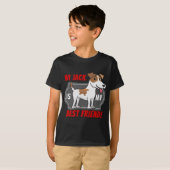 ジャックラッセル-親友 Tシャツ (正面フル)