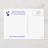 ジャックラッセルPawsitivelyのすばらしいクリスマスWish2 シーズンポストカード (裏面)