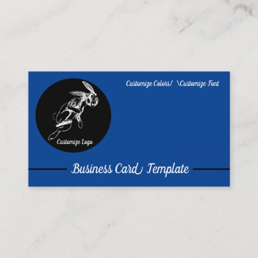 ジャックラビットロゴ名刺 名刺 (正面)