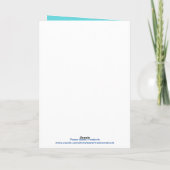 ジャックランタンと花、5" x 7"折り畳みカード カード (裏面)