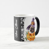 ジャックランタンのハロウィーンパグ モーフィングマグカップ (正面右)