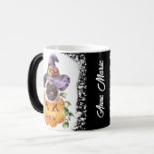 ジャックランタンのハロウィーンパグ モーフィングマグカップ (正面左)