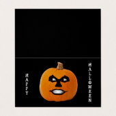ジャックランタンイビル顔教室の交換カード 名刺 (外部フラット)