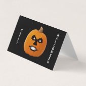 ジャックランタンイビル顔教室の交換カード 名刺 (正面)