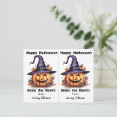 ジャックランタンウィッチスクールパーティーハロウィンカード ポストカード (スタンド正面)