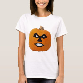 ジャックランタンシニスター顔ハロウィンカボチャ Tシャツ