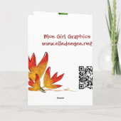 ジャックランタンハロウィンカード カード (裏面)