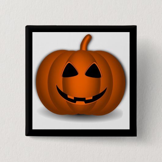 ジャックランタンハロウィンボタン 缶バッジ (正面)