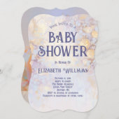 ジャックランタンハロウィーンの赤ちゃんシャワーの猫 招待状 (正面/裏面)