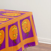 ジャックランタンパープルとオレンジのテーブルクロス テーブルクロス (インサイチュ)