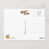 ジャックランニング・オ・ランタンに怯えた ポストカード (裏面)