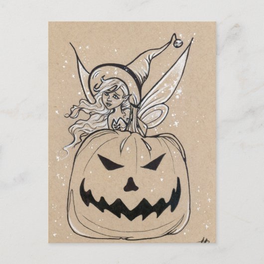 ジャックラーン妖精ハロウィーン葉書 ポストカード (正面)