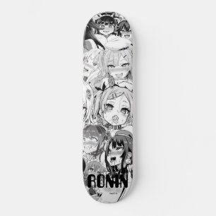 ジャックロンインエーペックスガールブラックスケートボードデッキ スケートボード
