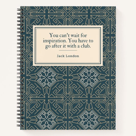 ジャックロンドン引用文ライター ノートブック (正面)