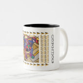 ジャックワイヤー髪のラッセルテリア ツートーンマグカップ (正面右)