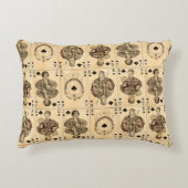 ジャックヴィンテージのトランプのコラージュのエースの女王王 アクセントクッション (正面)