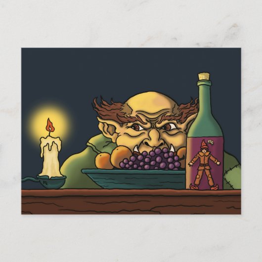 ジャック及び巨大なおとぎ話の郵便はがき ポストカード (正面)