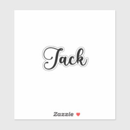 ジャック名 – 手書き書道 シール