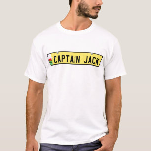 ジャック大尉-ウェールズのナンバープレート Tシャツ