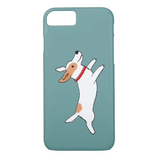 ジャック幸せな連続したラッセルテリア-かわいい犬 Case-Mate iPhoneケース (裏面)