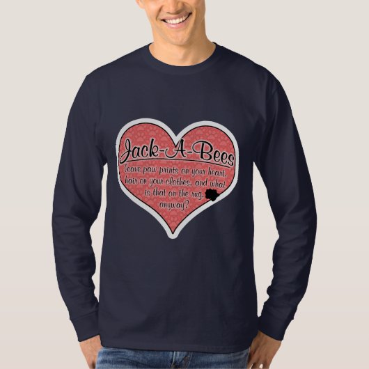 ジャック蜂の足は犬のユーモアを印刷します Tシャツ (正面)