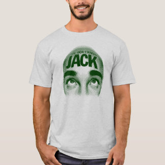 ジャック頭部のワイシャツ-緑--を知っていません Tシャツ