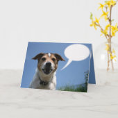 "ジャック"は挨拶状を-大事な行事言います カード (黄色い花)