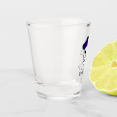 ジャック・アンド・パイレーツ艦長旗、スカル/パーティー飲料  ショットグラス (左)