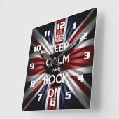 ジャック·アンド·保カーム·アンド·ロックオン スクエア壁時計 (傾斜)