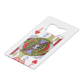 ジャック・オブ・ハート王室のフラッシュコスチュームハロウィーンプレイ クレジットカード栓抜き (正面アングル)