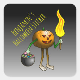 ジャック・オランタンがトリックまたは治療のために出て スクエアシール