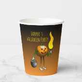 ジャック・オランタンがトリックまたは治療のために出て 紙コップ (裏面)