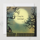 ジャック・オランタンと満月の霧の夜 招待状 (裏面)