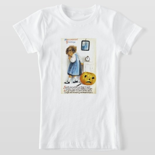 ジャック・オランタンの女の子 Tシャツ (レイダウン)
