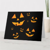 ジャック・オランタンまたはジャック・オランタンの目と微笑み サンキューカード (正面)