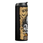 ジャック・オランタンを抱えた怯えた幽霊 タンブラー (回転左)