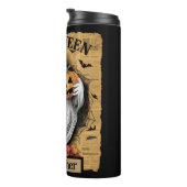 ジャック・オランタンを抱えた怯えた幽霊 タンブラー (回転右)